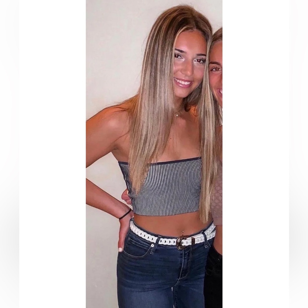 LA Hearts Ribbed Tube Top